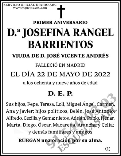 Josefina Rangel Barrientos