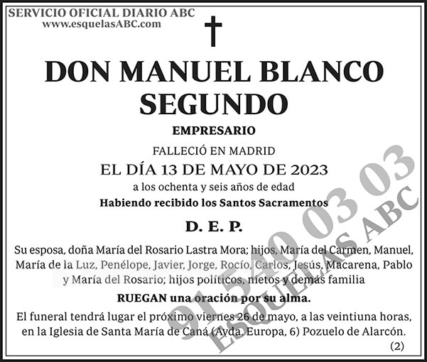 Manuel Blanco Segundo