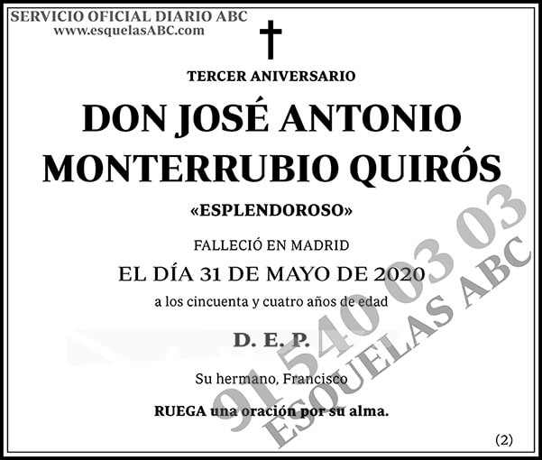 José Antonio Monterrubio Quirós