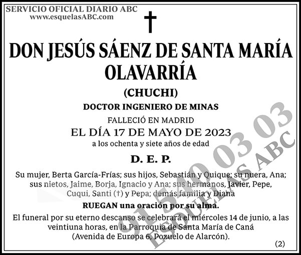 Jesús Sáenz de Santa María Olavarría