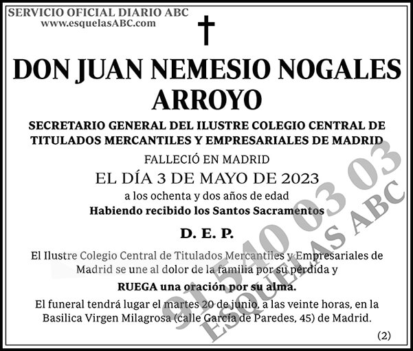 Juan Nemesio Nogales Arroyo