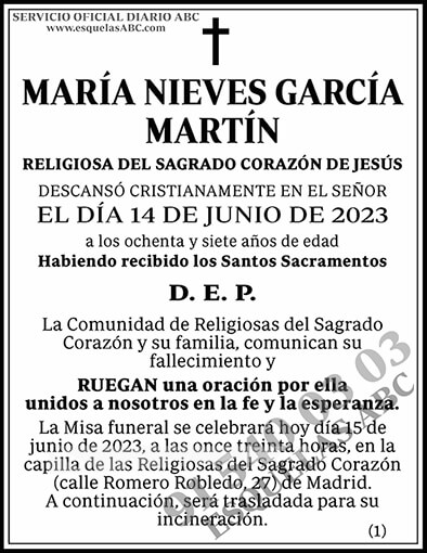 María Nieves García Martín