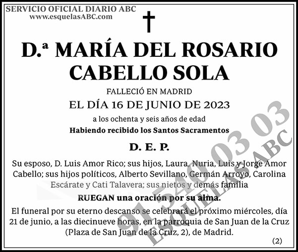 María del Rosario Cabello Sola
