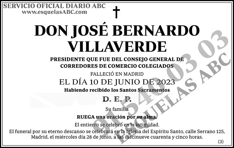 José Bernardo Villaverde