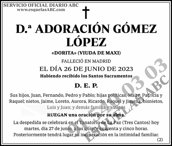 Adoración Gómez López