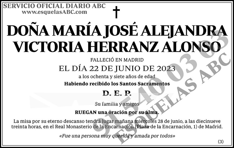 María José Alejandra Victoria Herranz Alonso