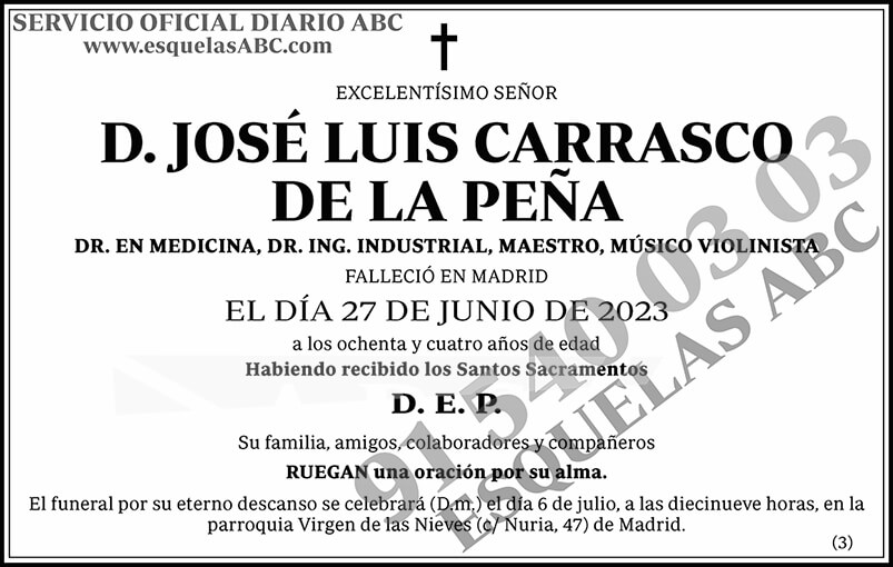 José Luis Carrasco de la Peña