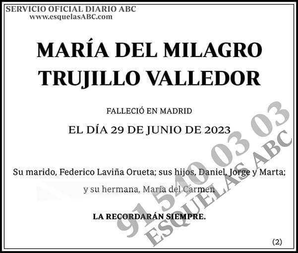 María del Milagro Trujillo Valledor