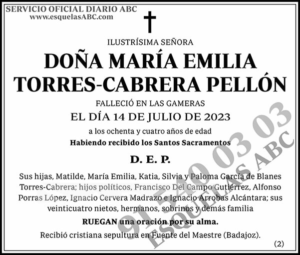 María Emilia Torres-Cabrera Pellón