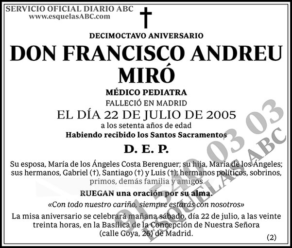 Francisco Andreu Miró