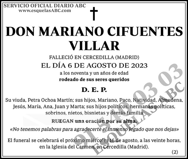 Mariano Cifuentes Villar