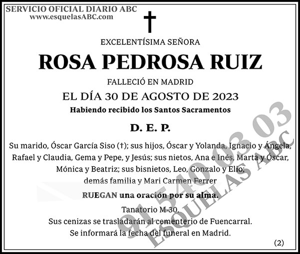 Rosa Pedrosa Ruiz