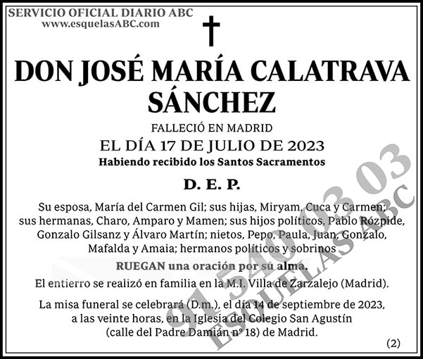 José María Calatrava Sánchez
