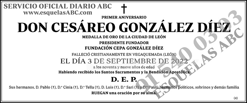 Cesáreo González Díez