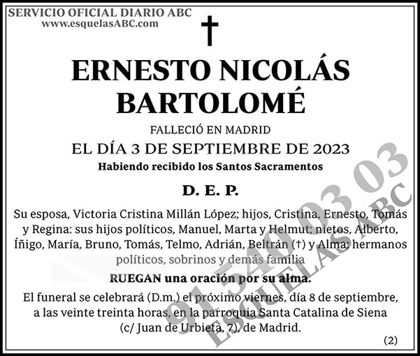 Ernesto Nicolás Bartolomé