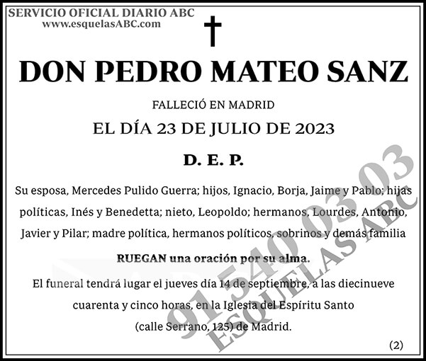 Pedro Mateo Sanz