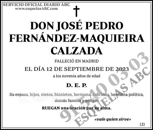 José Pedro Fernández-Maquieira Calzada