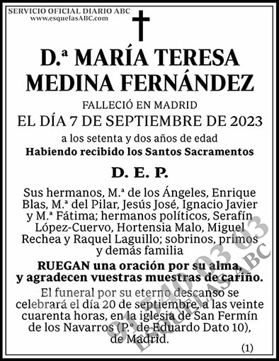 María Teresa Medina Fernández