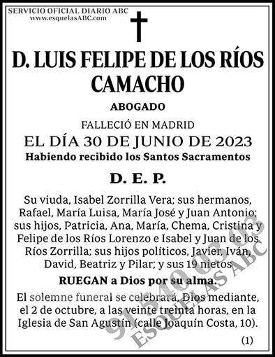 Luis Felipe de los Ríos Camacho