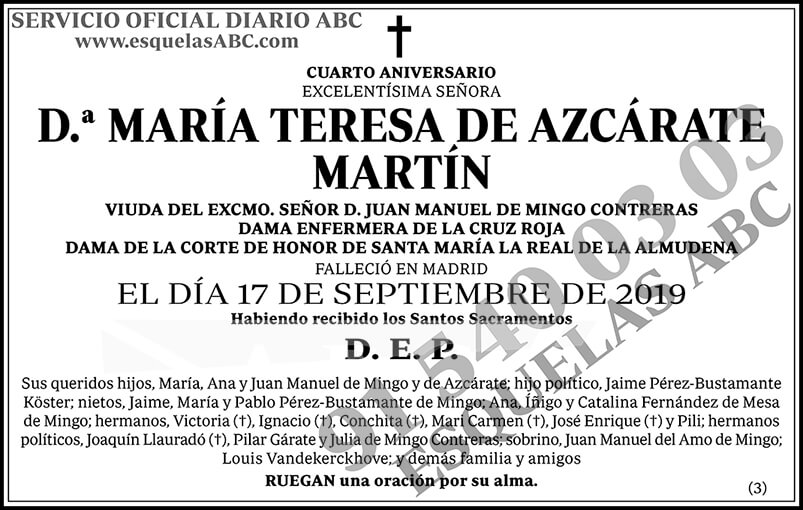 María Teresa de Azcárate Martín