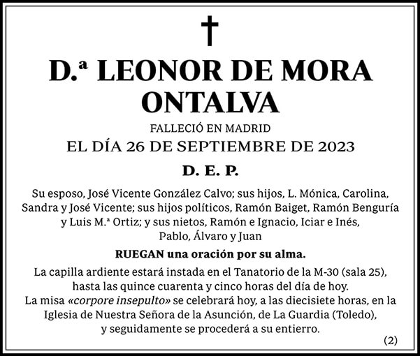 Leonor de Mora Ontalva