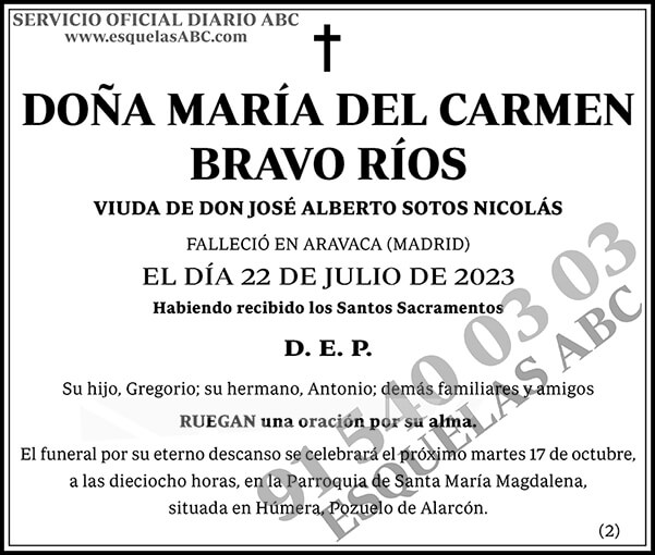 María del Carmen Bravo Ríos