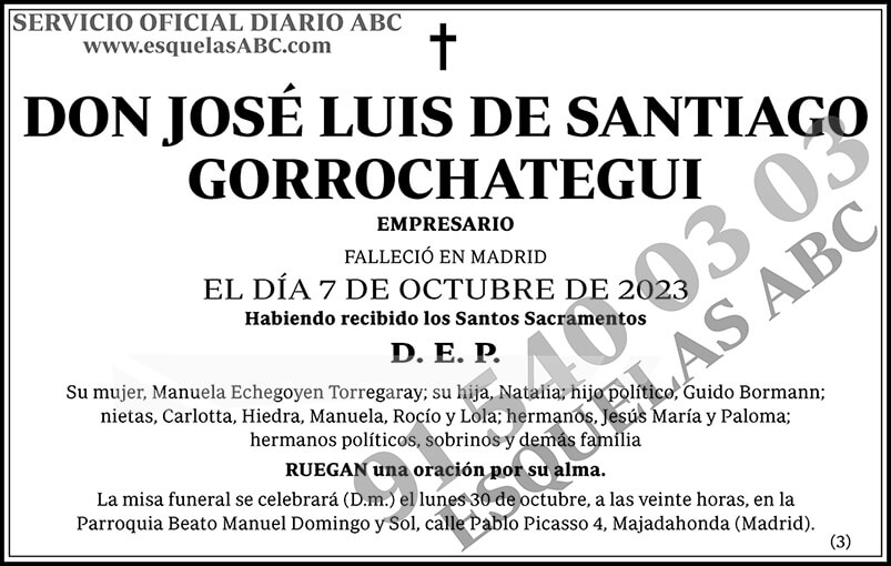 José Luis de Santiago Gorrochategui