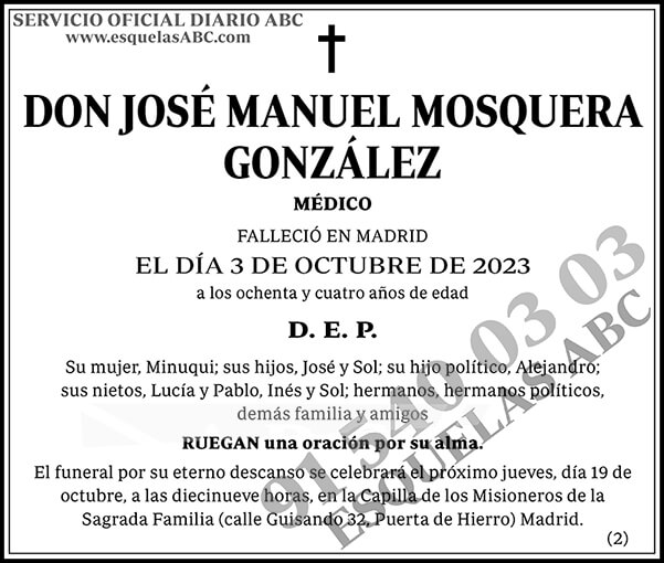 José Manuel Mosquera González