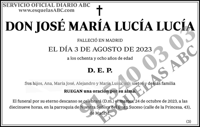 José María Lucía Lucía