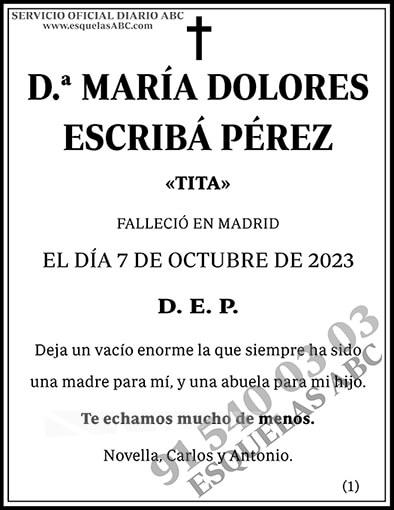 María Dolores Escribá Pérez