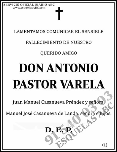 Antonio Pastor Varela
