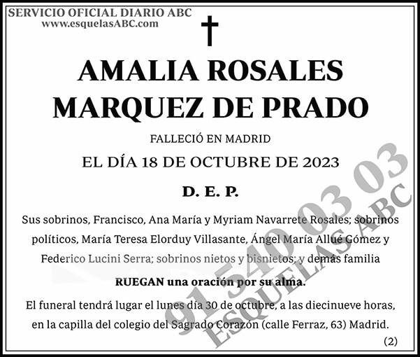 Amalia Rosales Marquez de Prado