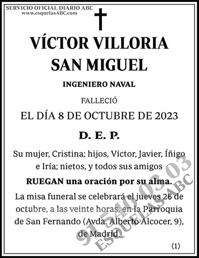 Víctor Villoria San Miguel