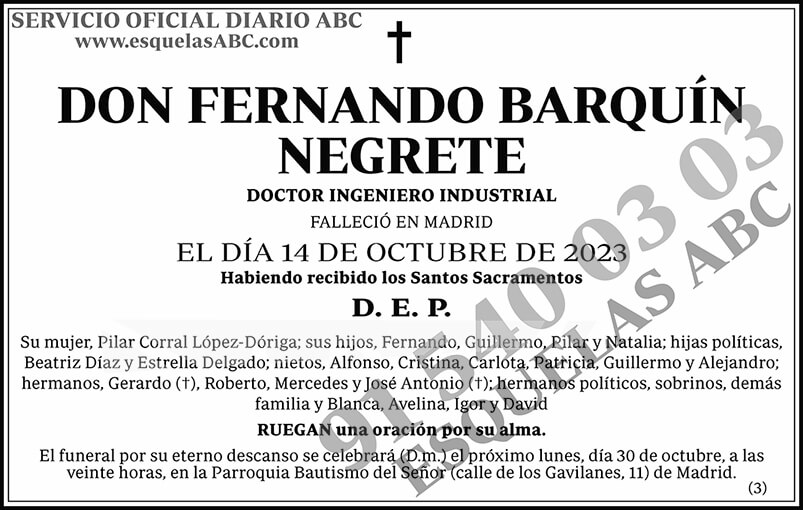 Fernando Barquín Negrete