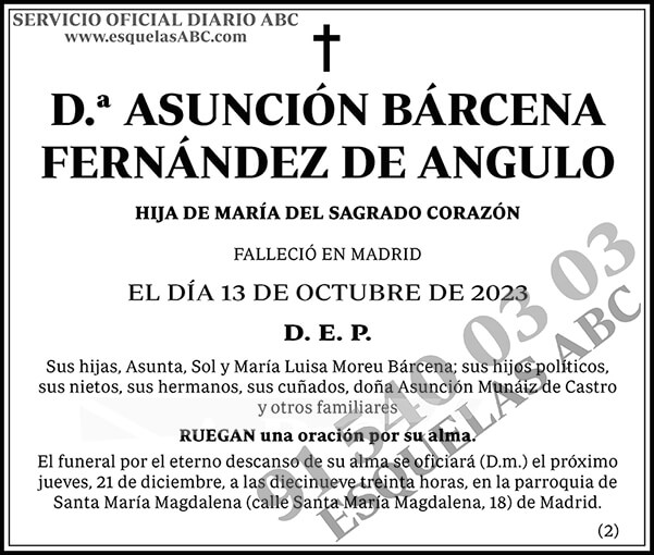 Asunción Bárcena Fernández de Angulo