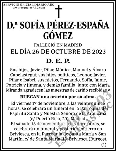 Sofía Pérez-España Gómez