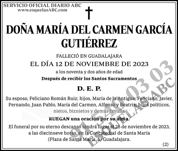María del Carmen García Gutiérrez
