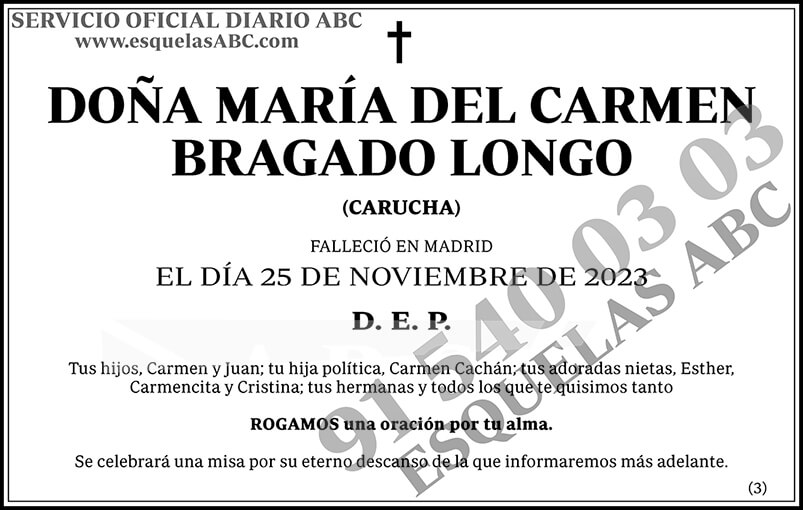 María del Carmen Bragado Longo