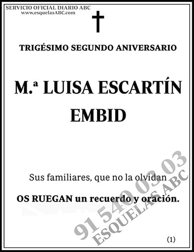 M.ª Luisa Escartín Embid
