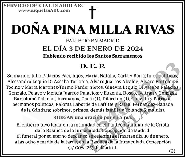 Pina Milla Rivas