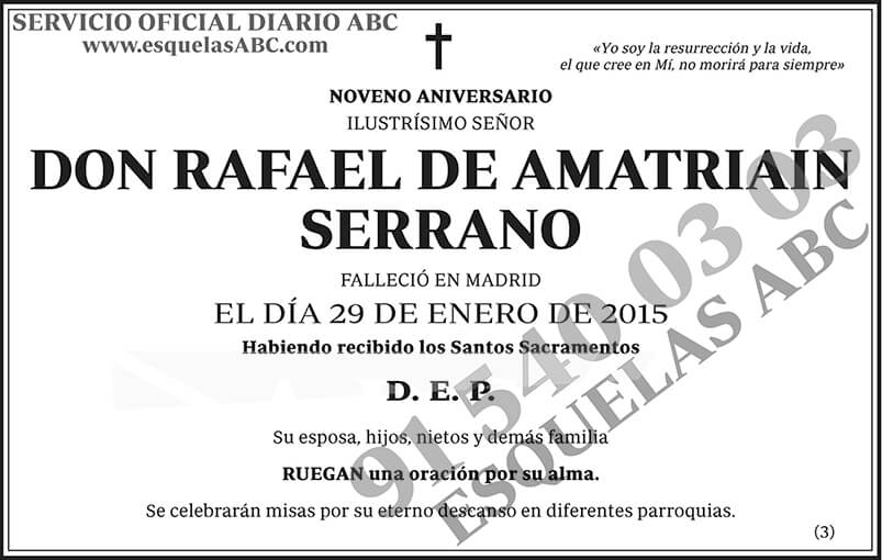 Rafael de Amatriain Serrano
