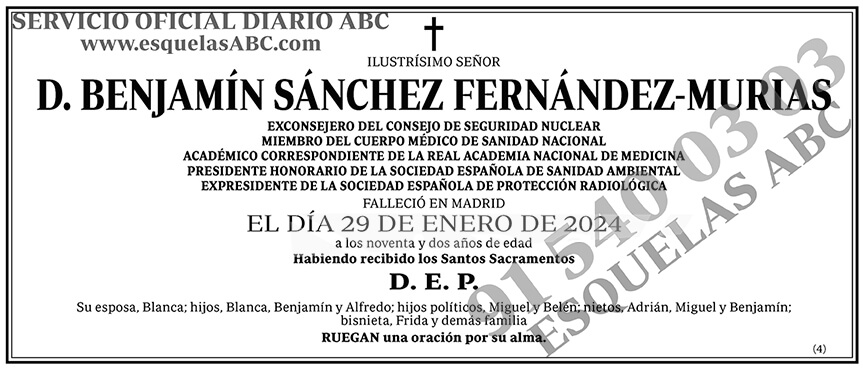 Benjamín Sánchez Fernández-Murias