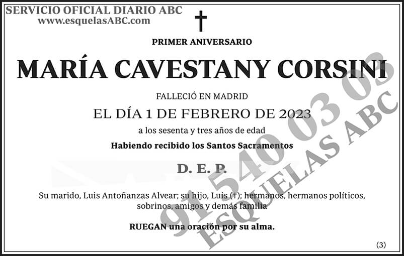 María Cavestany Corsini