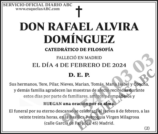 Rafael Alvira Domínguez