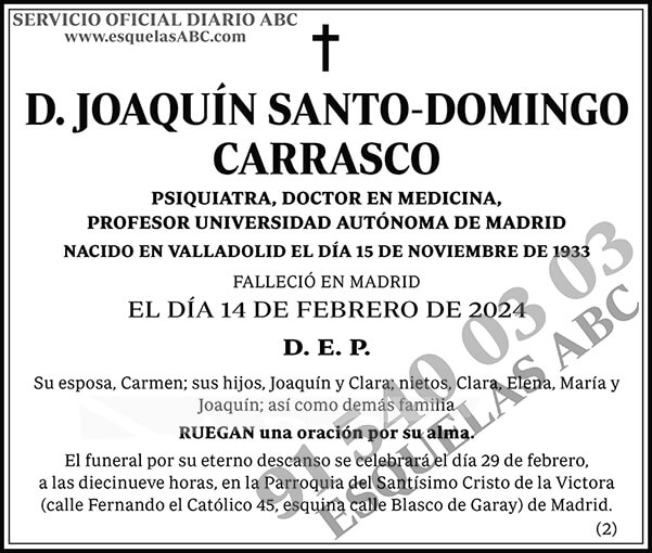 Joaquín Santo-Domingo Carrasco