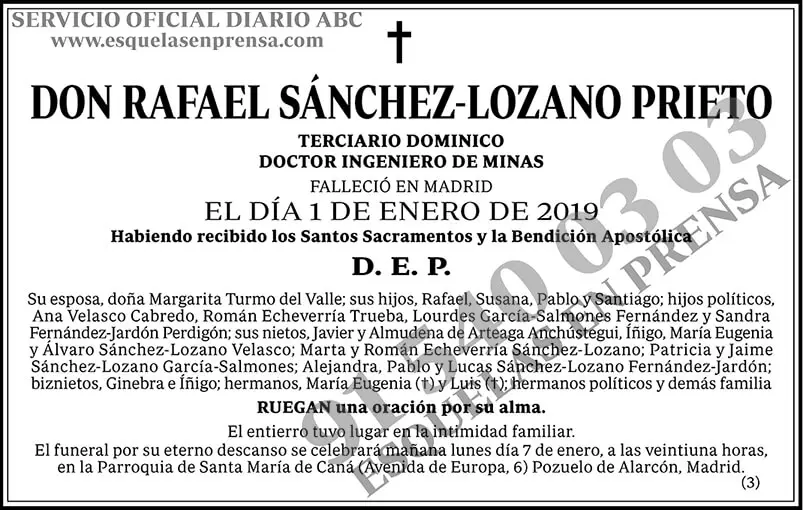 Rafael Sánchez-Lozano Prieto