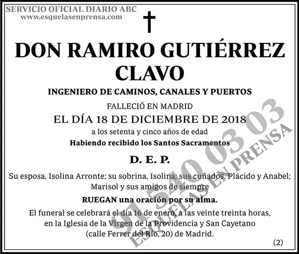 Ramiro Gutiérrez Clavo