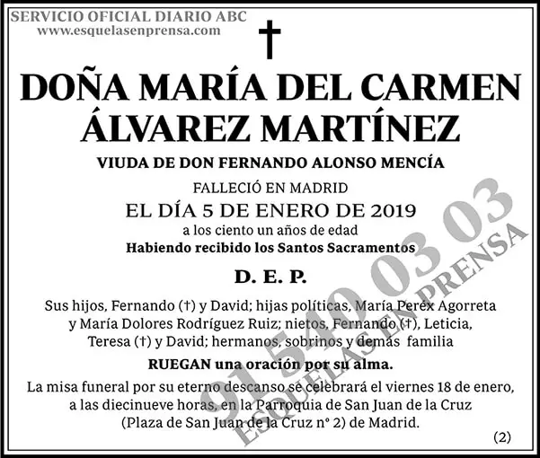 María del Carmen Álvarez Martínez