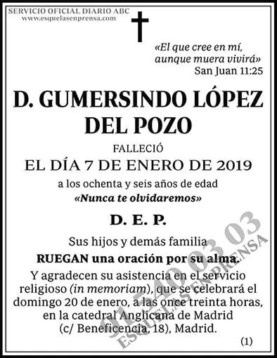 Gumersindo López del Pozo