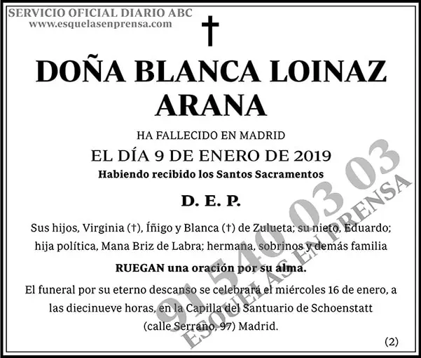 Blanca Loinaz Arana